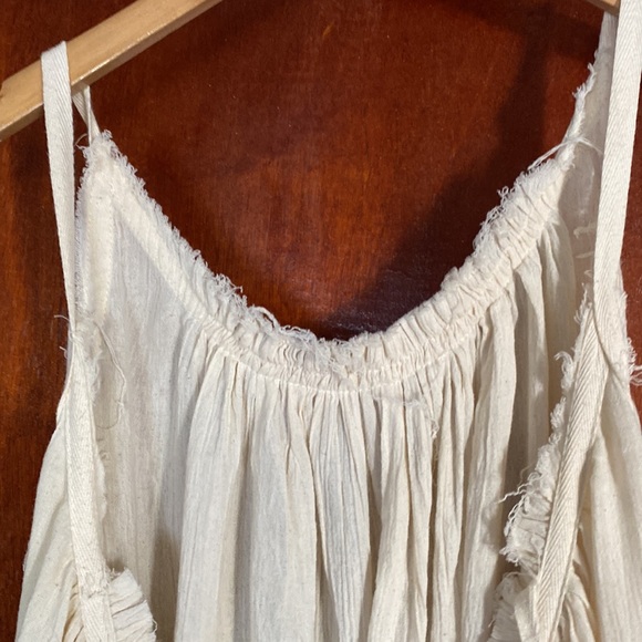 Loup Charmant gather Nova dress in natural gauze cotton - Picture 8 of 8